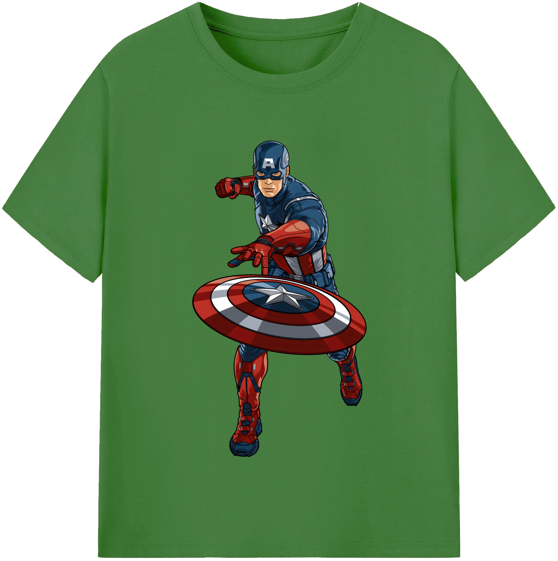 （画像用） アベンジャーズ The Avengers レディースカジュアルプリントTシャツ（綿100％）
